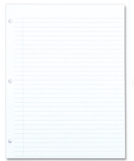 Filler Paper Reinforced Narrow Rule 8.5 X 11 - National Rip 100 Sheet Count - Image 4