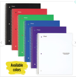 Spiral Notebook College Rule 8.5 X 11- Five Star Wirebound 200 Sheet Count 2pks