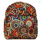 Toddler Backpack Bright Circle Floral Design