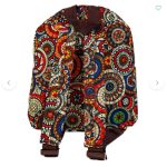 Toddler Backpack Bright Circle Floral Design - Image 3