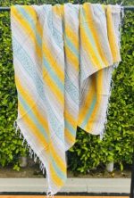 Throw Blanket Mexican Serape Banana Boat Design