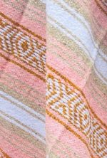 Throw Blanket Mexican Serape Honey Bloom Design - Image 2