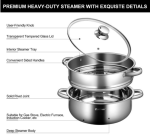 2 Tier Boiler 9.5QT Stainless Steel Steamer - Image 6