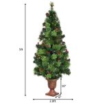LED Christmas Tree with Red Berries Pine Cones - Image 5