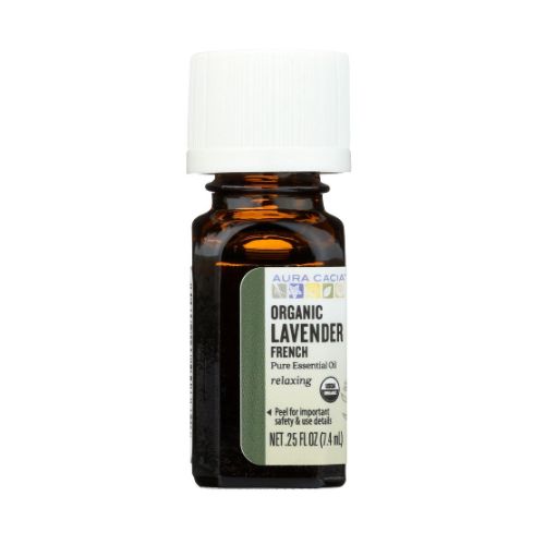 500x500 (40) Essential Oils Organic French Lavender 7.4mL-Aura Cacia - Image 1