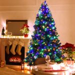 7.5 Feet Pre-Lit Christmas Tree With 550 Multicolor Lights for Festival - Image 4