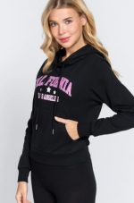 Hoodie Sweater Los Angeles California Design In Black - Image 3