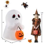 Halloween Inflatable Yard Decoration 4ft Ghost With Pumpkin Basket - Image 3