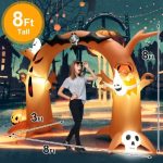 Halloween Inflatable Yard Decoration 8ft Dead Tree Archway With LED Lights - Image 3