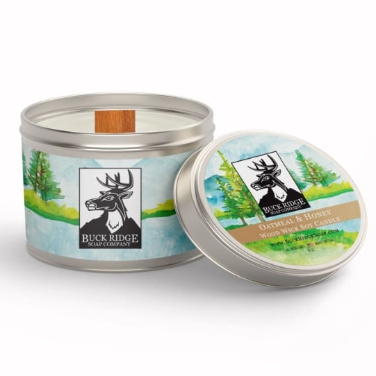 Screenshot 2022-09-09 2.55.40 PM (1) Candle Scented Soy Sustainable Woodwick Oatmeal & Honey - Image 1