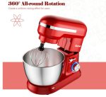 Electric Stand Mixer 4.8 Qt 8-Speed With Mixing Attachments In Red - Image 7