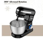Electric Stand Mixer 4.8 Qt 8-Speed With Mixing Attachments In Black - Image 5