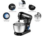 Electric Stand Mixer 4.8 Qt 8-Speed With Mixing Attachments In Black - Image 4
