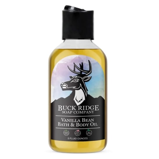 vanilla bean bath and body oil 8oz Bath & Body Oil Vanilla Bean Scented - Image 1