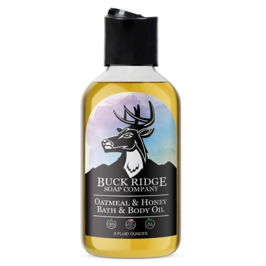 oatmeal and honey bath and body oil 8oz Bath & Body Oil Oatmeal And Honey Scented - Image 1