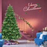 Artificial Pre-lit PVC Christmas Tree With LED Lights - Image 4