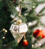 Glass Ornaments 4" Silver Jewels 6pk - Image 2