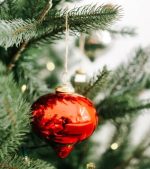 Glass Ornaments 4" Red Jewels 6pk - Image 2