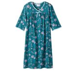 Women's No Peek Hospital & Home Care Gown Dragonfly Floral