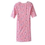 Hospital & Home Care Gown Women's Assisted Dressing No Peek Open Back Sweet Flower Design - Image 2