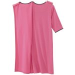 Hospital & Home Care Gown Women's Assisted Dressing No Peek Open Back Pink Party Polka Dot - Image 4