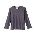 Pajama Set Men's Assisted Dressing Open Back Waffle Knit Top & Pull-on Pant In Pewter - Image 3