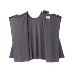Pajama Set Men's Assisted Dressing Open Back Waffle Knit Top & Pull-on Pant In Pewter - Image 4