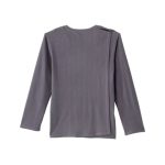 Pajama Set Men's Assisted Dressing Open Back Waffle Knit Top & Pull-on Pant In Pewter - Image 5